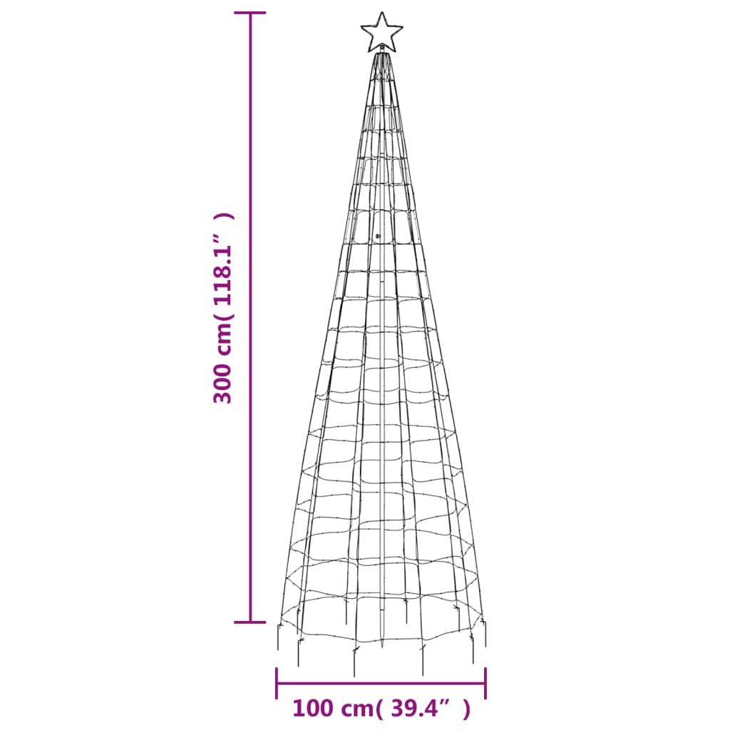Outdoor LED Christmas Tree (with Spikes)